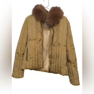 Authier Puffer Jacket With Removable Fur Collar